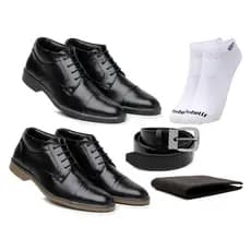 Kit 2 Pares Bota Social Masculina Sapato Botinha Casual