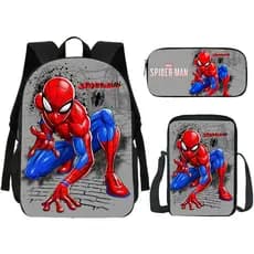 Kit de Mochilas Estampa Herio de Teia Aranha Vários Modelos Voltas As Aulas
