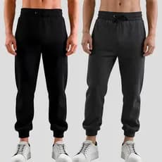 Kit 2 Calças Moletom Masculino Liso Várias Cores