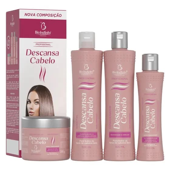 Kit Capilar Descansa Cabelo 4 Itens Bio Instinto