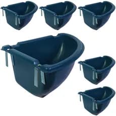 Cocho de Canto Comedouro 7 Litros P Boi Carneiro Cavalo 6Pçs