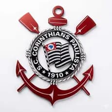 Escudo do #Corinth.em MDF Adesivado
