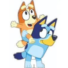 Display Bluey e Bing de 60 cm