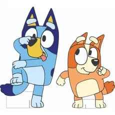 Display Bluey com 80 cm e Bing com 60 cm
