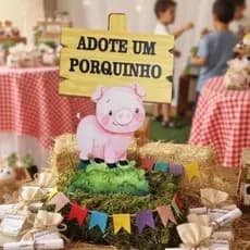 Display Adote um Porquinho