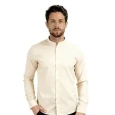 Camisa Masculina Gola Padre Social Camisa Social Masculina Gola Padre Slim Fit Qualidade