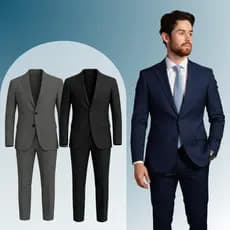Terno Preto Masculino Corte Italiano Premium Social Elastano Alfaiataria Slim Gala