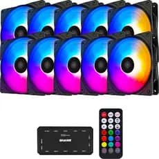 Kit Fans Rgb Cooler 120mm Ventoinha Pc Argb + Controladora