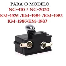 Botao liga e Desliga Peca de Reposicao para Wmark NG 410/ NG 2020