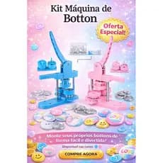 Máquina De Fazer Bottons Botão 58mm Kit Completo 100 Bottons