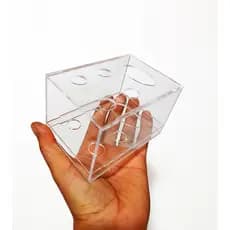 Suporte Para Escova E Pasta De Dentes De Acrílico Cristal