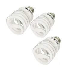 Kit 3 Lampada Espiral Compacta Fluor 20w Quente E27  220v Branco-quente