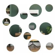 Espelhos Decorativos Kit 12 Peças Redondo Pequeno