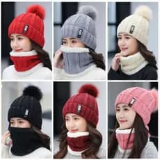 Toucas Forrada Unissex com Gola Forrada De Lã Masculina Feminina - Kit Inverno Diversos Modelos