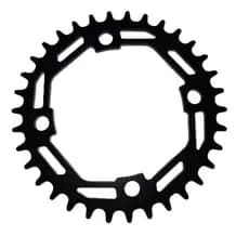 Coroa Única 34 Dentes Gta Bicicleta Single Alum Bcd104 Preta