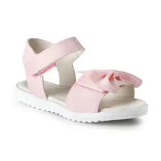 Sandália Infantil Novopé Flat Tope Glitter Rosa Festa Verão