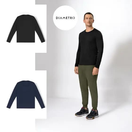 CAMISETA MASCULINA MANGA LONGA TÉRMICA DIAMETRO