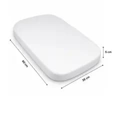 Colchão Oval Para Moisés Berço Carrinho Bebê 80x35