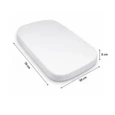 Colchão Oval Para Moisés Berço Carrinho Bebê 70x35