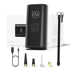 Compressor de Ar 150PSI Inflador Elétrico Portátil Para Carro Moto Bicicleta Bola Colchão Display LCD USB