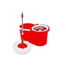 Balde Spin Mop 15 Litros Esfregão Giratório Cesto Inox 1 Refil
