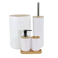 Conjunto p/ banheiro c/5pçs branco Life – Mood