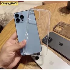 Capa capinha 100% Acrílica Apple extra fina slim casca de ovo transparente para iPhone 11/12/13/14/15/16PROMAX