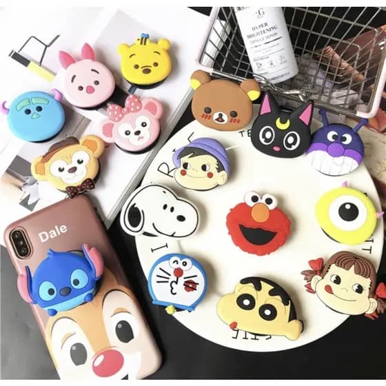 suporte para celular pop soct pocket socket animal desenhos