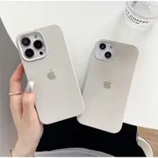 Capa Case Arroz Branco Off-wite Capinha aveludada por dentro para IPhone 11/12/13/14/16/17promax