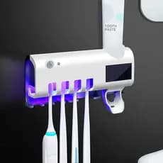 Suporte para escovas com luz UV, Esterilizador Ultravioleta, Suportes De Creme Dental Automático, Acessório Do Banheiro
