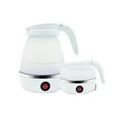 Mini aquecedor de água portátil dobrável, compressão de silicone, chaleira elétrica doméstica, fácil de viajar, 220V, 0.6L, 600w