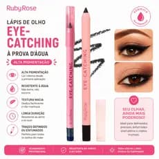Lápis De Olho Resistente a Água Longa Duração Alta Pigmentação Ruby Rose