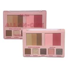 Paleta De Maquiagem Multifuncional Sombra Blsuh e Bronzer All-In-One Ruby Rose