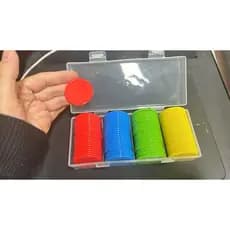 Kit 100 Fichas Plásticas Coloridas , Jogos Educativos E Cartas De Atividades , Valor 37 MM