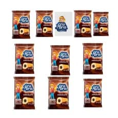 Kit 10 Bolo Ana Maria 70g Deliciosos Sabores Gotas de Chocolates Banoffe Chocolate- Envío Imediato