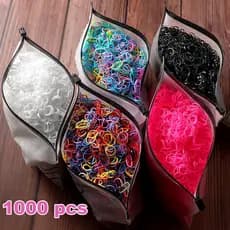 1000pcs Meninas Acessórios Para O Cabelo Presente De Nylon Elástico Faixas De Headband Crianças Rabo De Cavalo