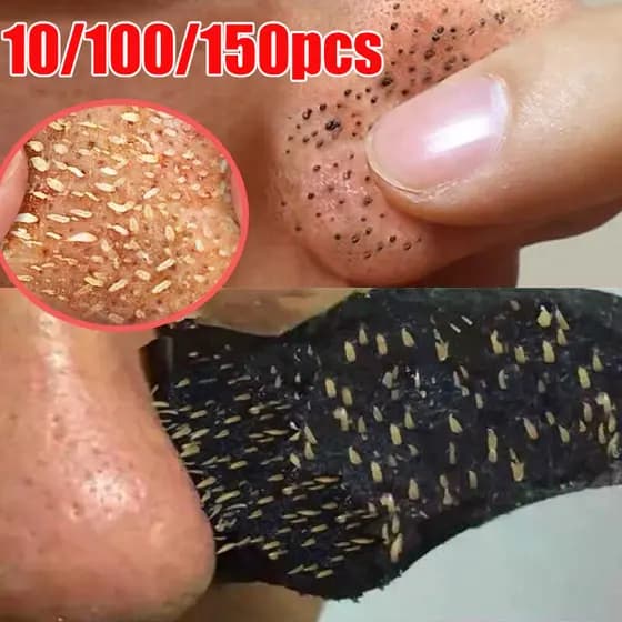 150pcs Limpeza Profunda Removedor De Poros De Cabeça Preta Para Remoção Em Pele Oleosa , Com Desobstrução Instantânea