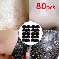 Tiras De 80pcs Blackhead Removedor De Limpeza Profunda De Carvão Vegetal Peel-Off Nasal Patch , Livre De Óleo