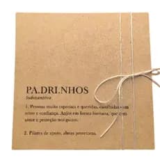Caixa de MDF Personalizada Convite Casamento, Padrinho, Madrinha Significado substantivo