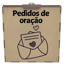 Caixa Urna para Pedidos de Oração dizimo cartinha carta para Deus pedidos urna igreja presente