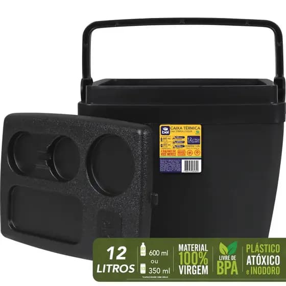 Caixa Térmica Cooler Praia Vários Tamanhos Grande Espaçosa Promoção Bel