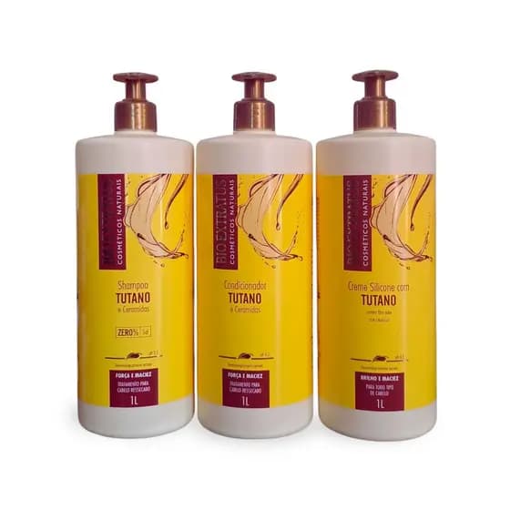 Bioextratus Tutano Shampoo Condicionador Creme de Pentear 1L Variações Escolha sua opção