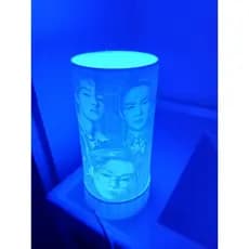 luminária BTS, luminária LED BTS, abajur BTS, decoração BTS, artigo de decoração BTS, presente para Army