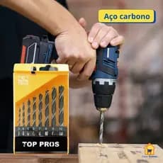 Jogo Broca Madeira Metal 9 Peças Alta Qualidade Perfuração Precisa Versátil Ferramenta Kit Furação