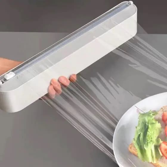 Cortador Filme Plástico 30cm Cozinha Organizador Cortes Rápidos Agilidade Prático Uso Fácil