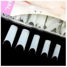 Kit Unhas Tips Curvatura C  | KIT c/100 unhas | Unhas Tips Curvatura C Para Unhas de Gel Alongamento Nail Acrílico