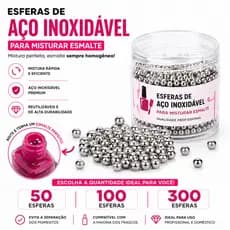 Esferas de Aço Inoxidável para Misturar Esmalte | Agitador para Frascos de Esmalte