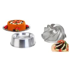 Kit 4 Forma Assadeira Bolo Decorado de Novela Gelatina Manjar Pudim Ballerine Redonda Vulcão