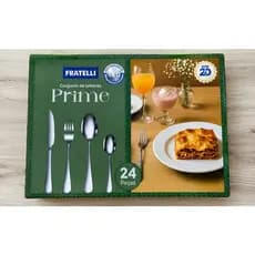 Conjunto 24 Talheres Prime Inox Colheres de Sopa Colheres de Chá Garfos Facas durabilidade