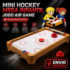 Mini Hockey Mesa Infantil Jogo Air Game Ventilador Elétrico mini hockey de mesa brinquedo divertido